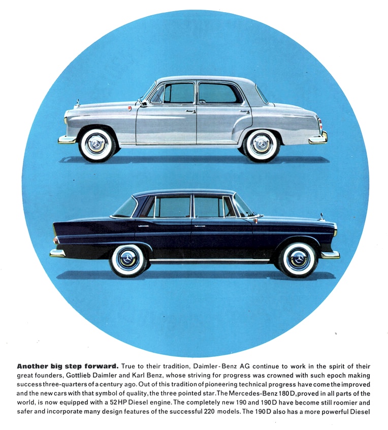 1961 Mercedes-Benz 180D W120 Ponton 190 W121 190D W121 220